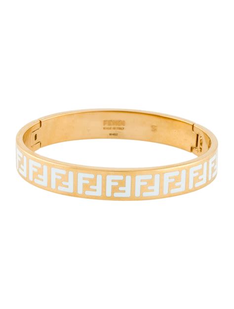 gold bangle fendi|genuine fendi bracelets.